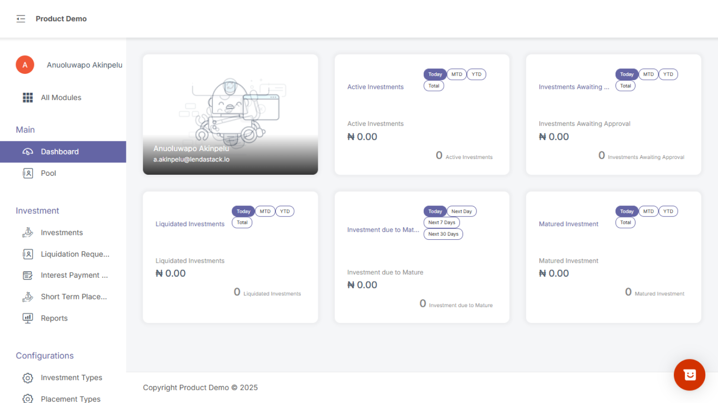 Investment Module – Lendastack Knowledge base