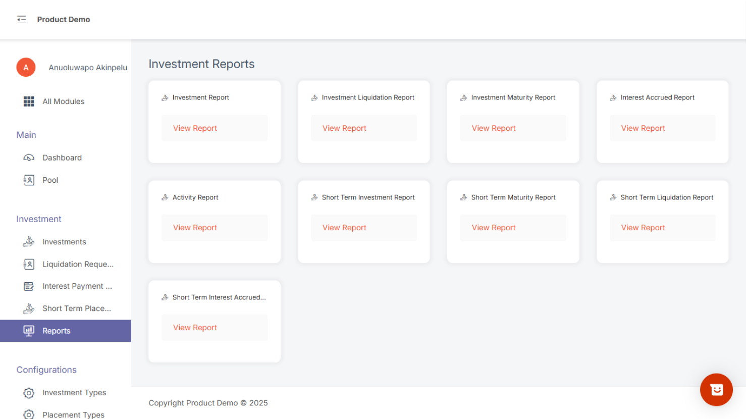 Reports – Lendastack Knowledge base