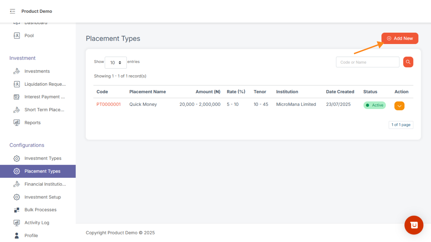 Placement Types – Lendastack Knowledge base