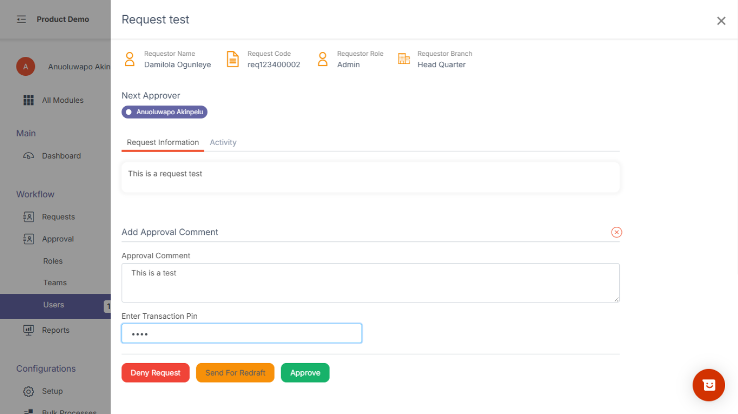 Approval – Lendastack Knowledge base